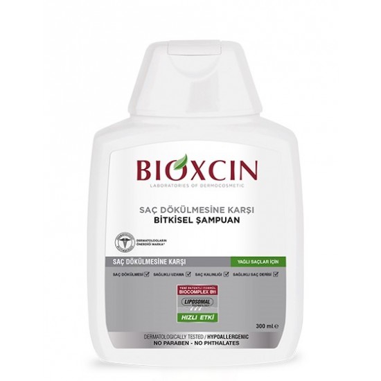 Bioxcin билков шампоан за мазна коса и против силен косопад 300мл