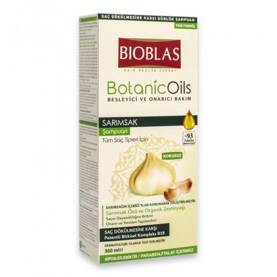 Bioblas шампоан с чесън при косопад 360мл