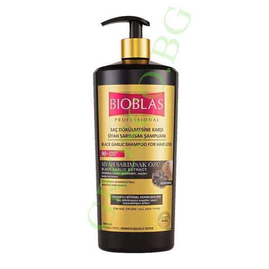 Bioblas шампоан с екстракт от черен чесън при косопад 1л