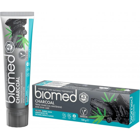 Biomed Charcoal избелваща паста за зъби с въглен 100г