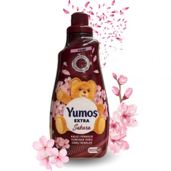 Yumos Extra Sakura омекотител японска вишна концентрат 60 пранета 1.44л